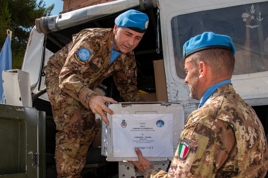 Libano: I Caschi Blu festeggiano l'arma delle Trasmissioni