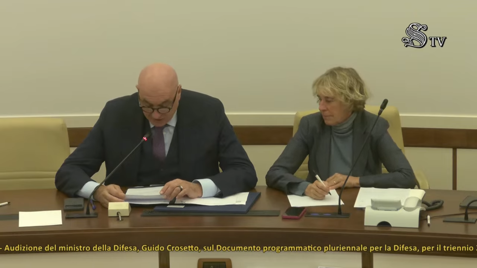 Hearing of Minister Crosetto at the Senate