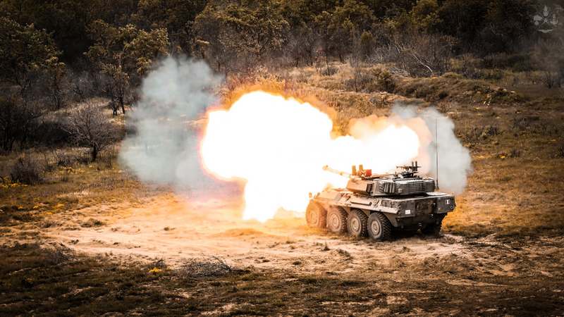 Blindo Centauro in azione