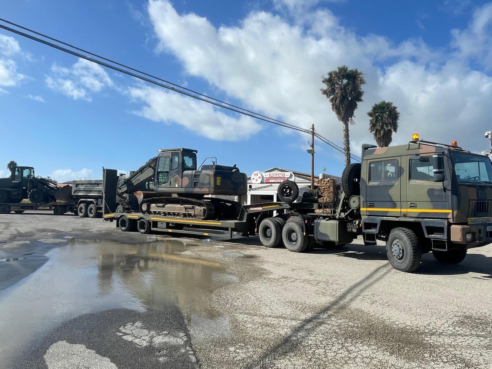 La Difesa per l'emergenza frana a Niscemi