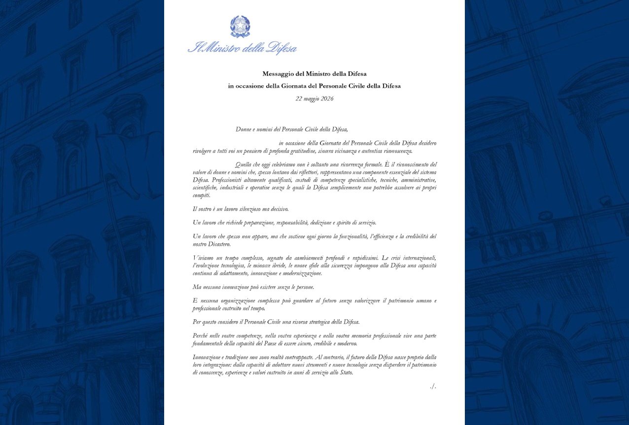 Giornata del Personale Civile della Difesa