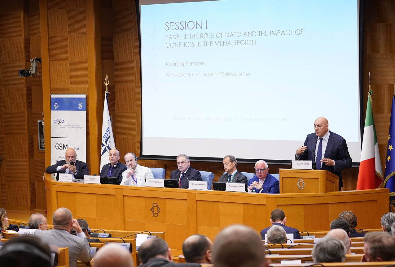 Il Ministro Crosetto al GSM Seminar - Mediterranean and Middle East Special Group