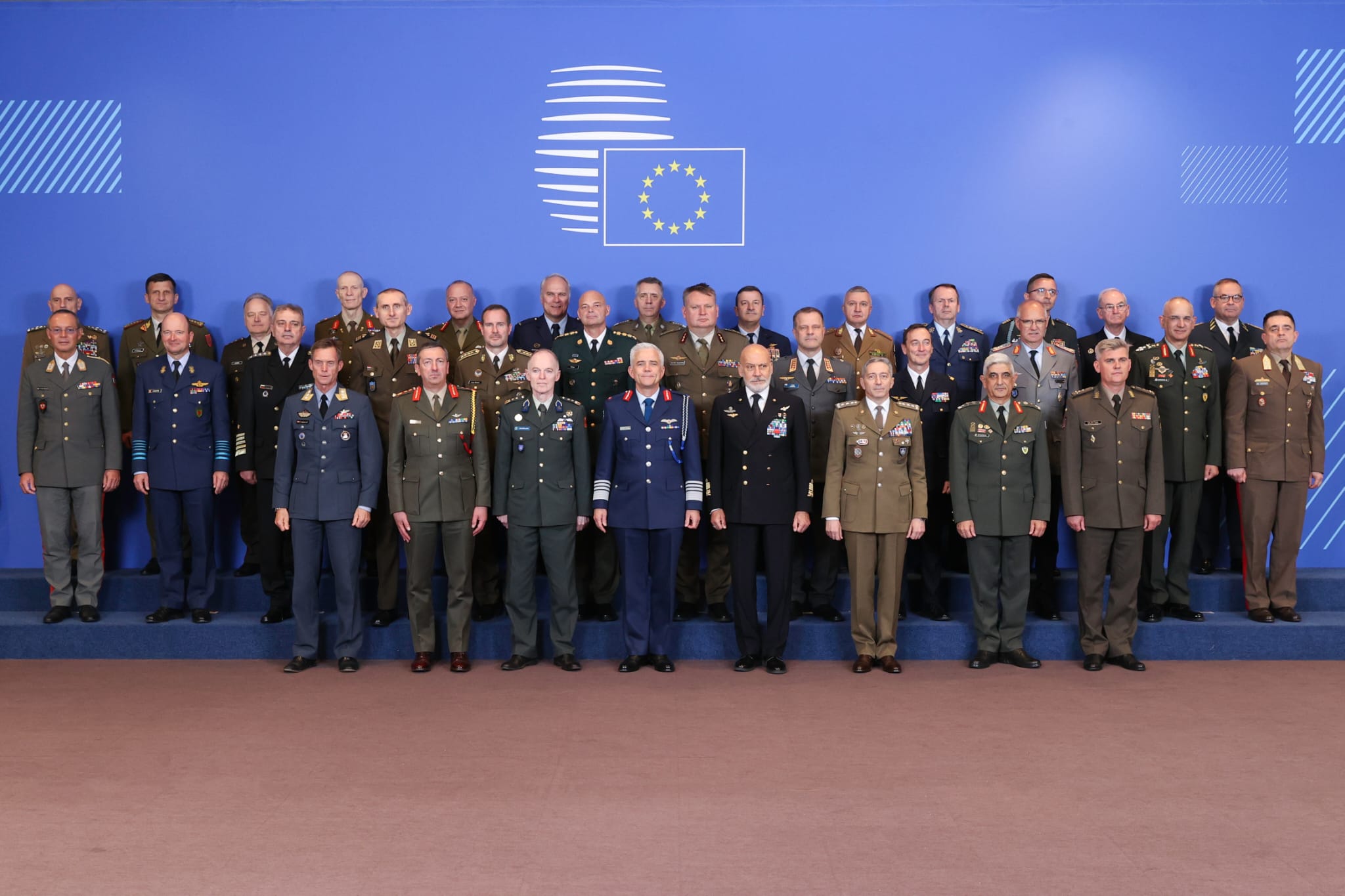 Il Generale Luciano Portolano alla riunione del Comitato Militare dell'Unione Europea
