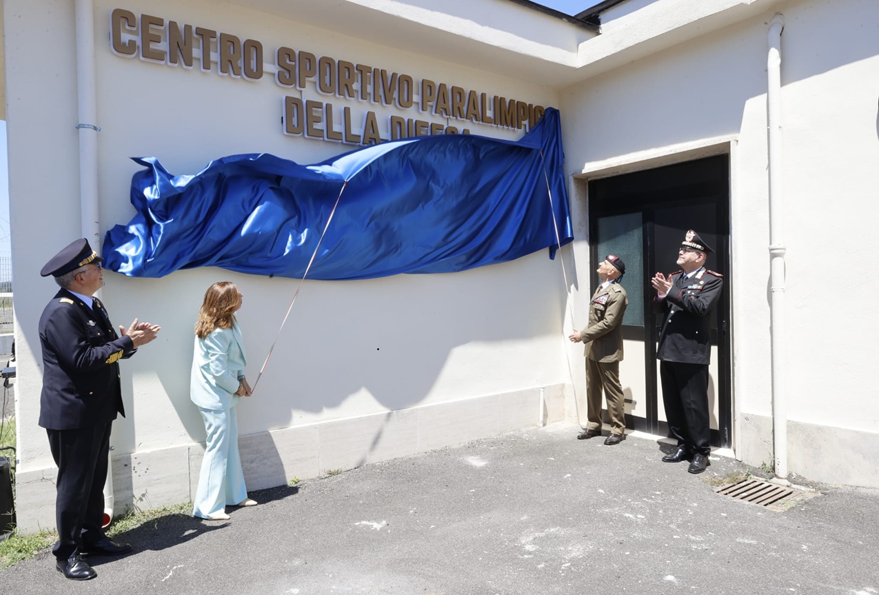 Il Sottosegretario Rauti inaugura il Centro Sportivo Paralimpico della Difesa
