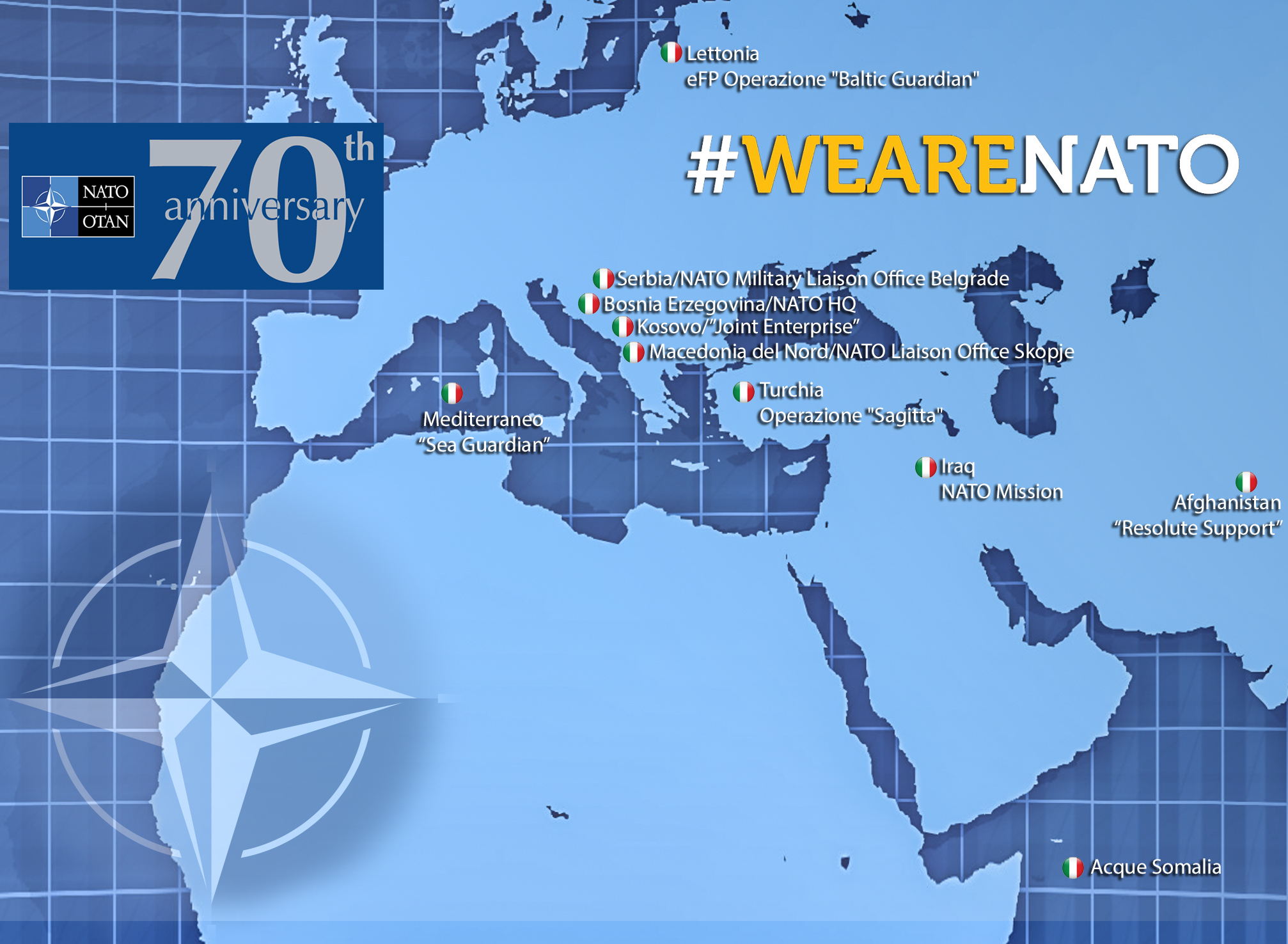 Nato: oggi si celebra il 70° anniversario dalla fondazione Nato: oggi si celebra il 70° anniversario dalla fondazione