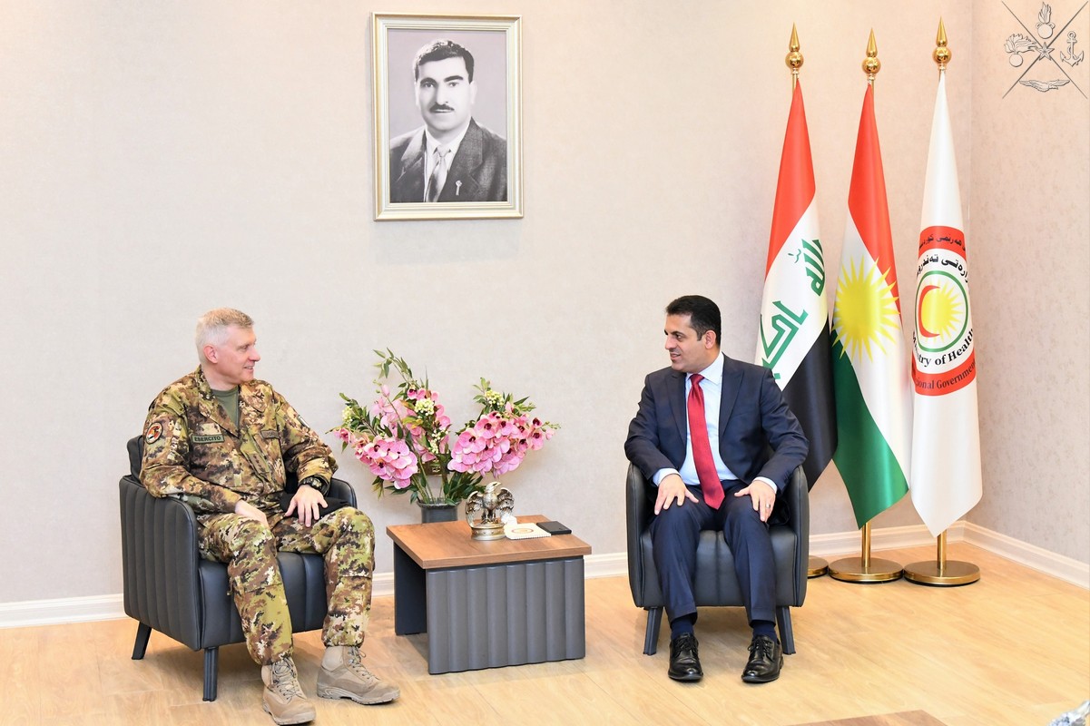 Il Comandante del contingente italiano incontra il Ministro della Salute della regione autonoma del Kurdistan