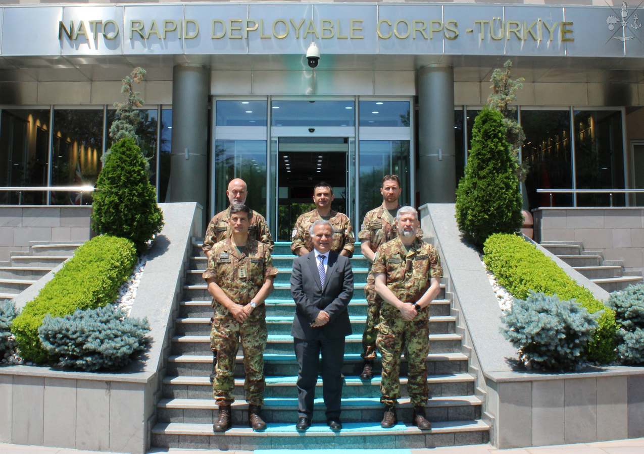 NATO Rapid Deployable Corps-Türkiye in Istanbul: visita dell'Ambasciatore Italiano in Turchia