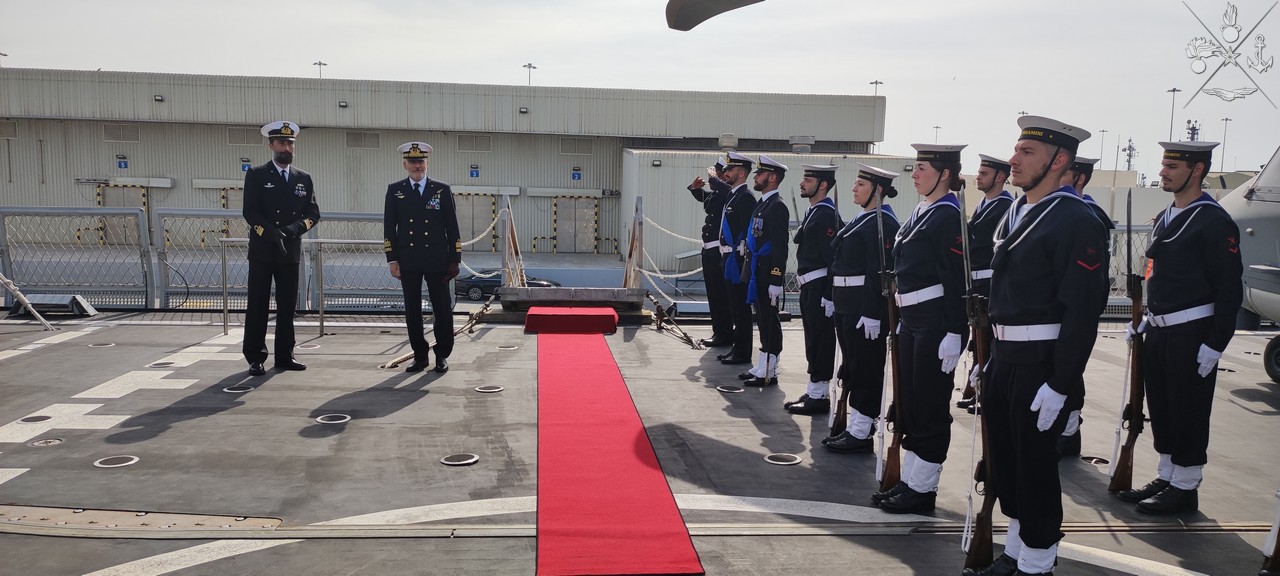 Il Capo di SMD a bordo di Nave Bergamini