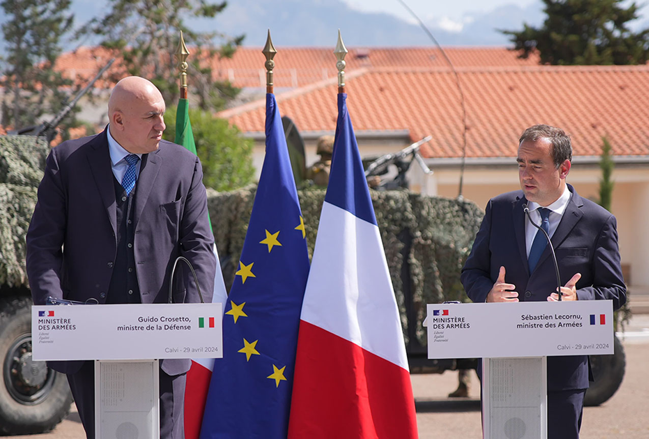 DIFESA: Il Ministro Crosetto incontra il suo omologo francese Lecornu