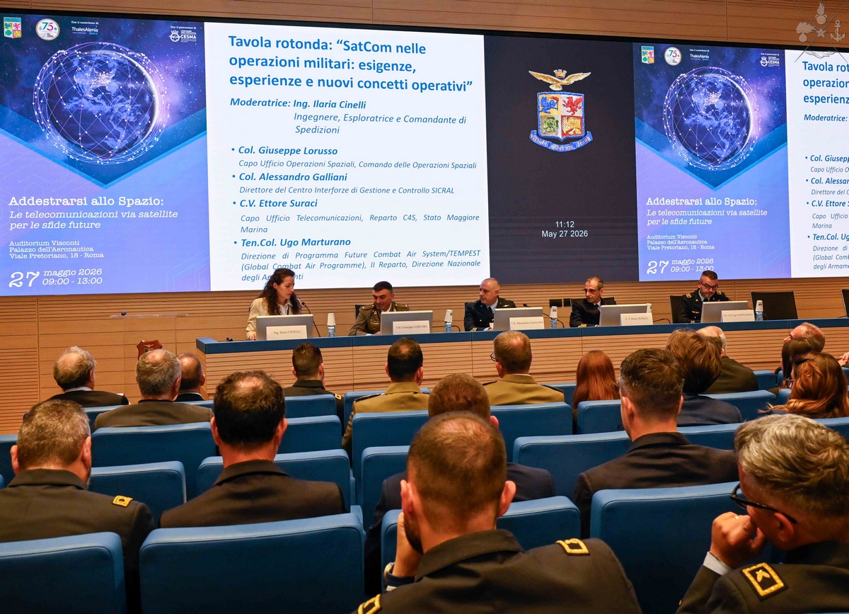 “Addestrarsi allo Spazio: le telecomunicazioni via satellite per le sfide future”. Convegno a Roma della Scuola di Aerocooperazione
