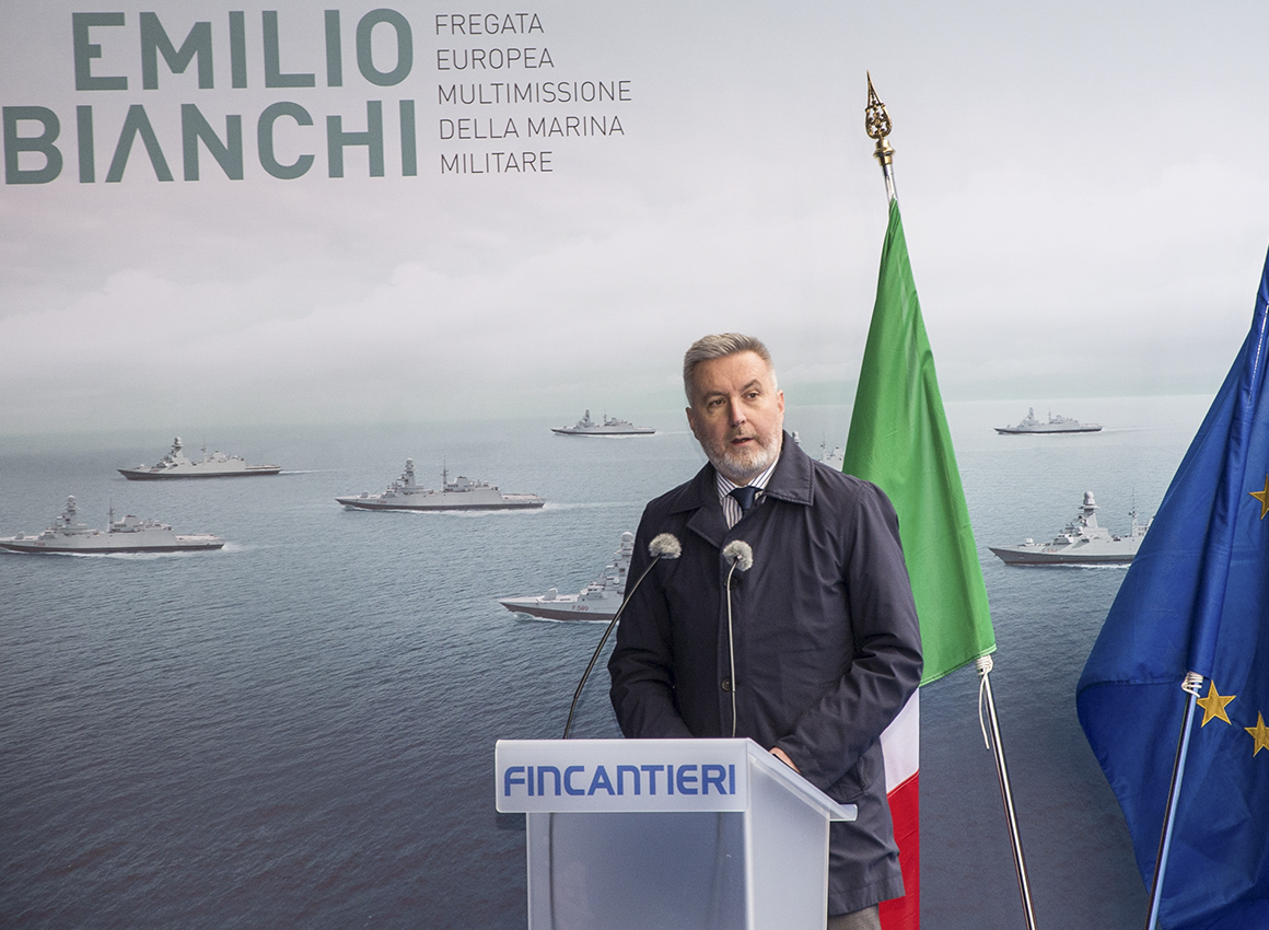 Il Ministro Guerini a Riva Trigoso per il Varo di Nave Emilio Bianchi
Il Ministro Guerini a Riva Trigoso per il Varo di Nave Emilio Bianchi