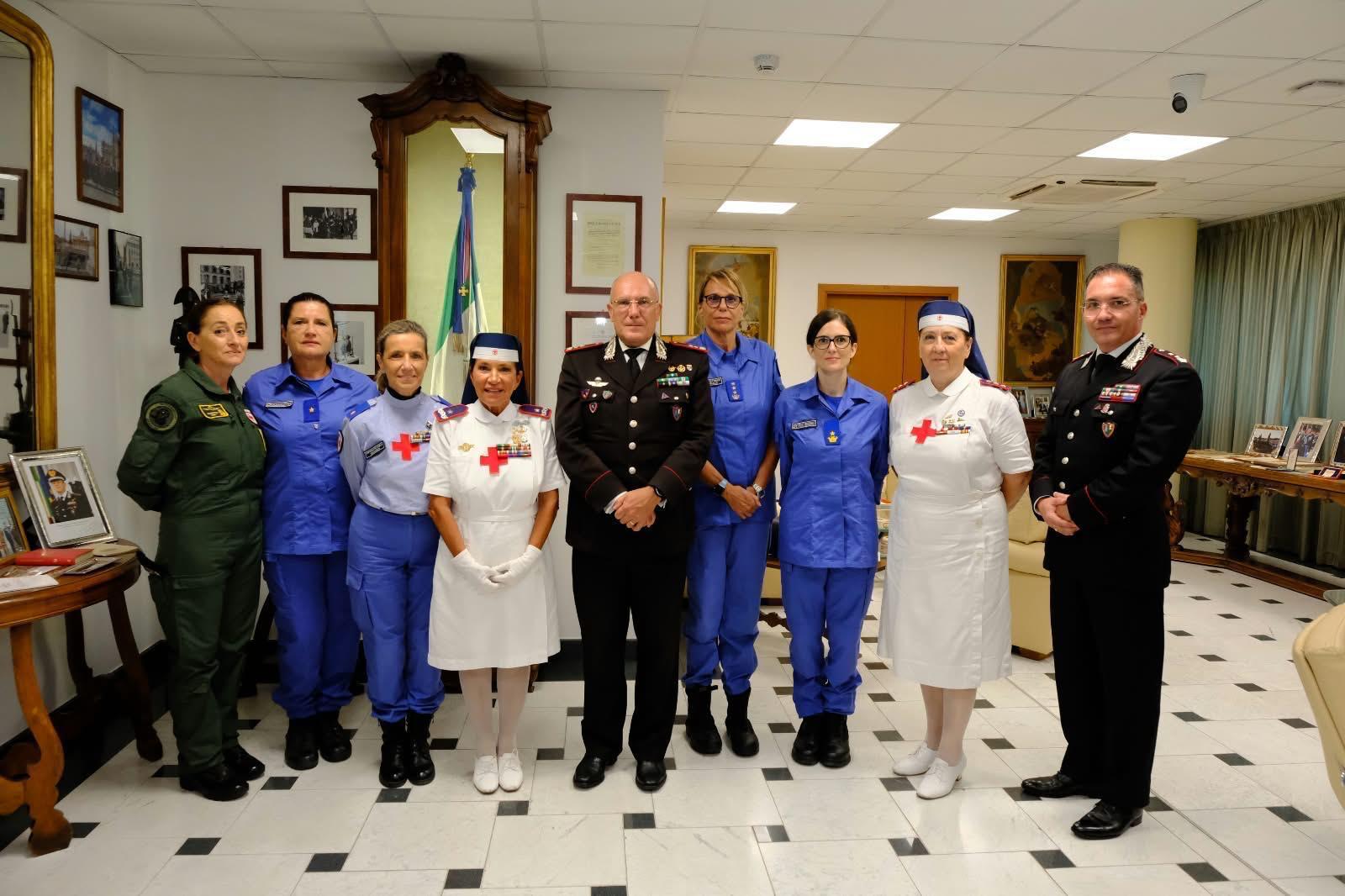 Formazione e collaborazione: le Crocerossine incontrano gli allievi della Scuola Marescialli e Brigadieri dell’Arma dei Carabinieri