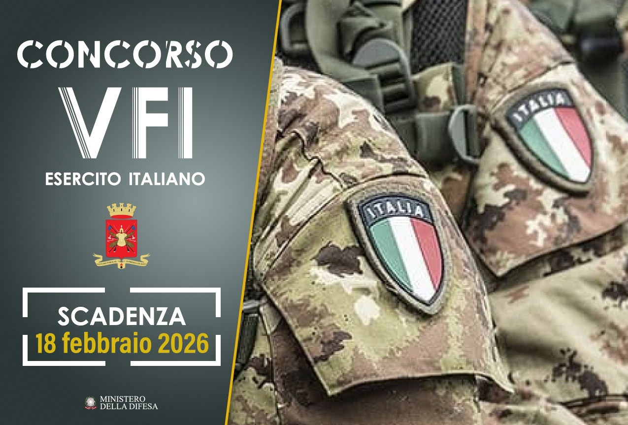 Concorso per Volontari in Ferma Iniziale nell’Esercito Italiano