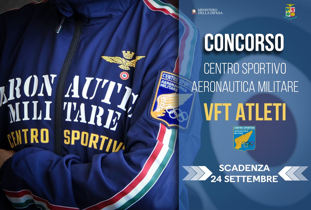 Concorso per atleti del Centro sportivo dell’Aeronautica Militare