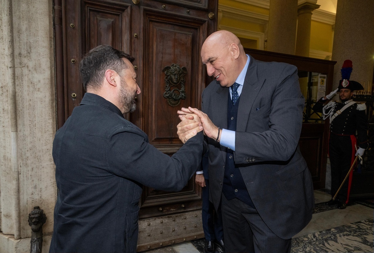Il Ministro Crosetto ha incontrato il presidente dell’Ucraina Volodymyr Zelenskyy