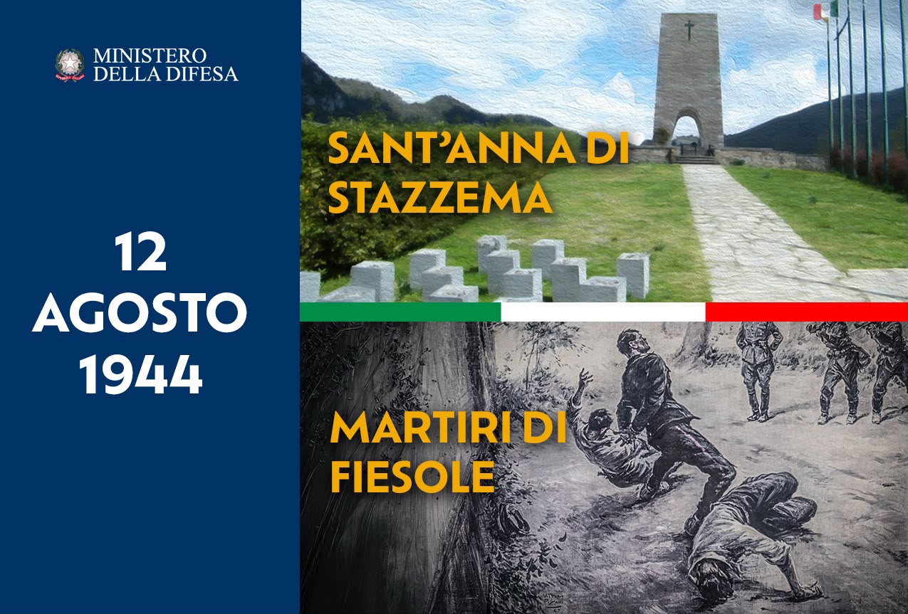 En mémoire du massacre de Sant'Anna di Stazzema et des trois carabiniers martyrs de Fiesole