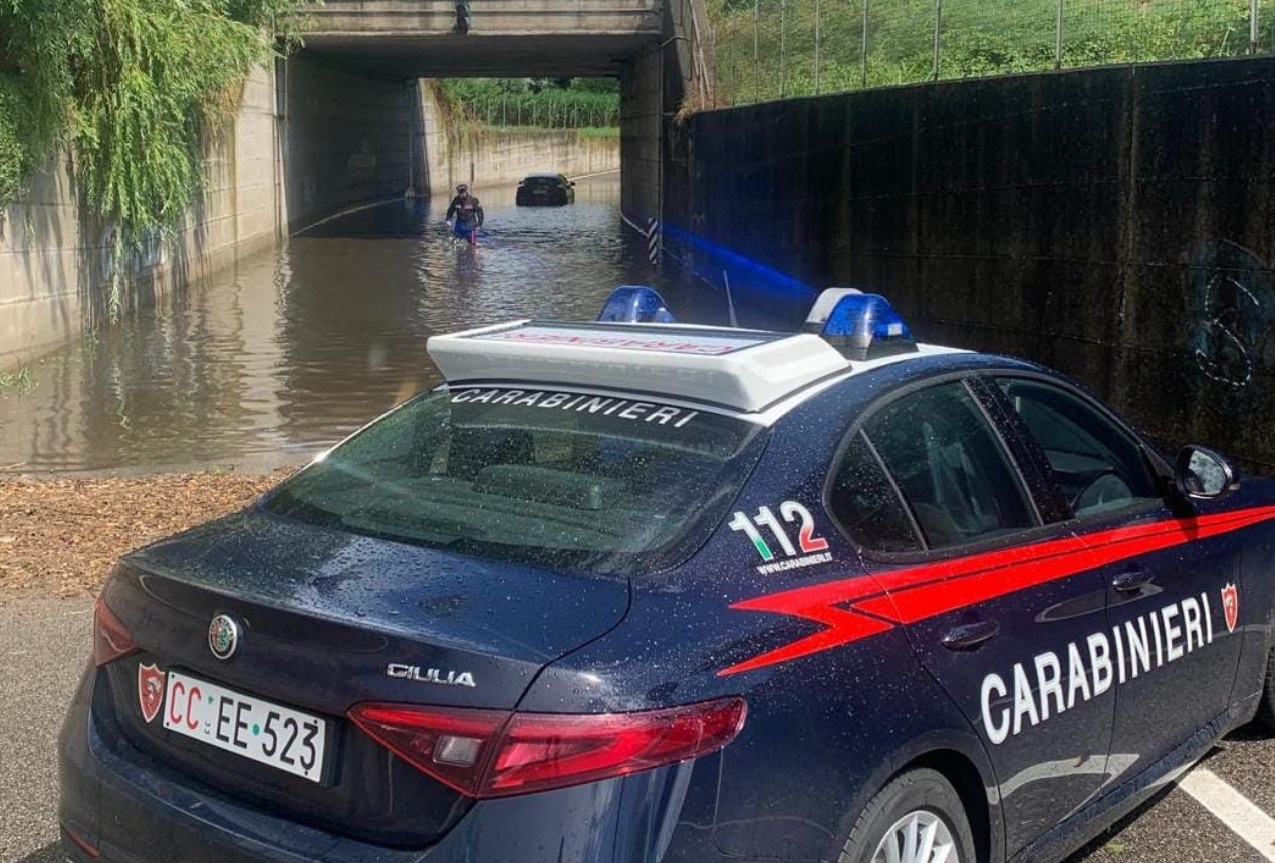 Carabinieri: soccorsa una donna bloccata in un sottopasso a Rovigo