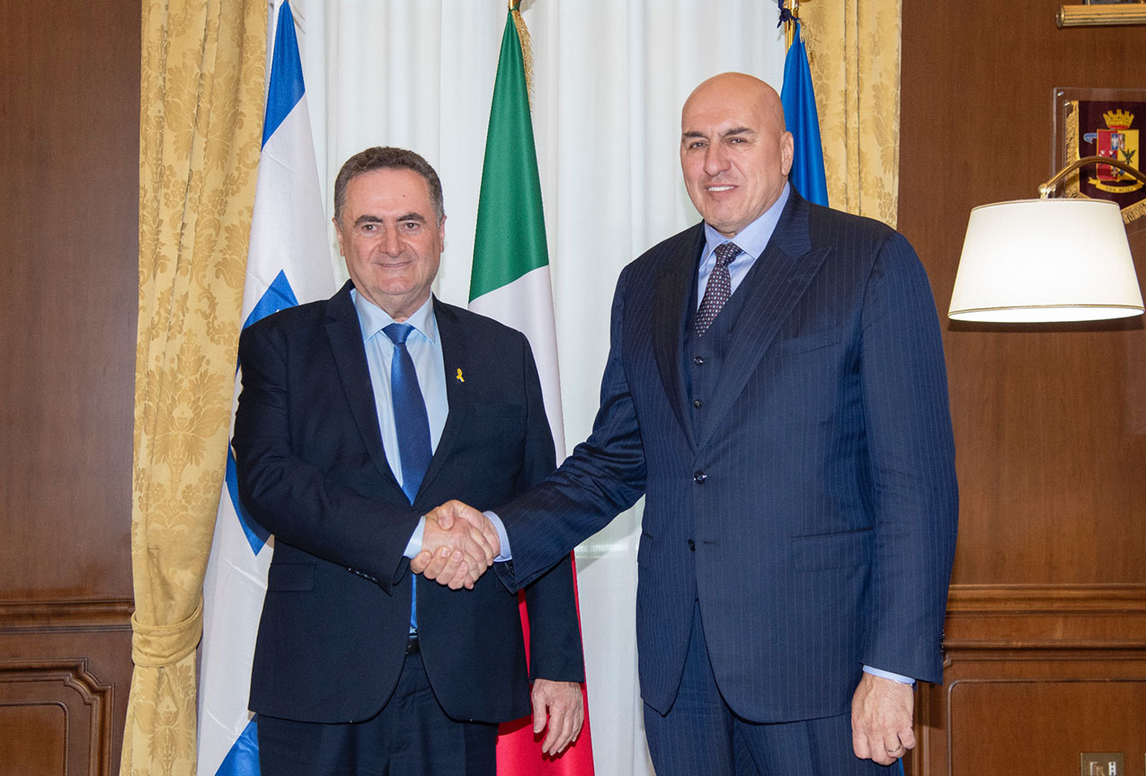 DIFESA: IL MINISTRO DELLA DIFESA GUIDO CROSETTO HA INCONTRATO IL MINISTRO DEGLI ESTERI ISRAELIANO ISRAEL KATZ