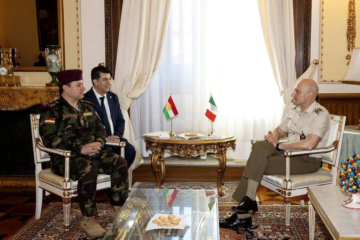 Delegazione della Difesa curda in visita in Italia 