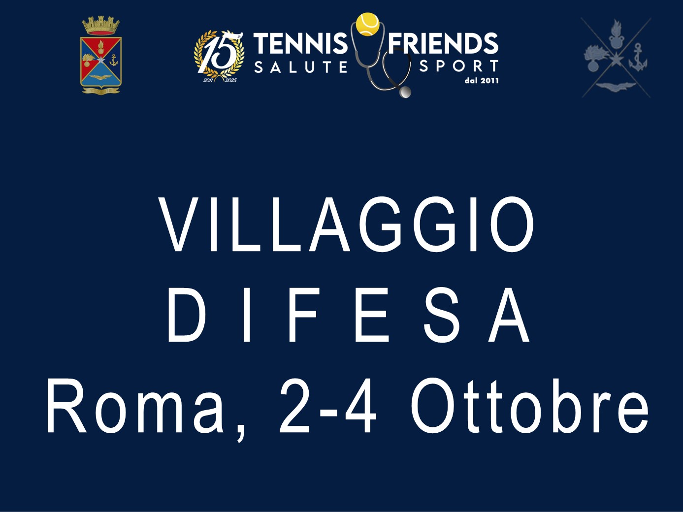 La Difesa a “Tennis and Friends” per un weekend di prevenzione, sport e cultura