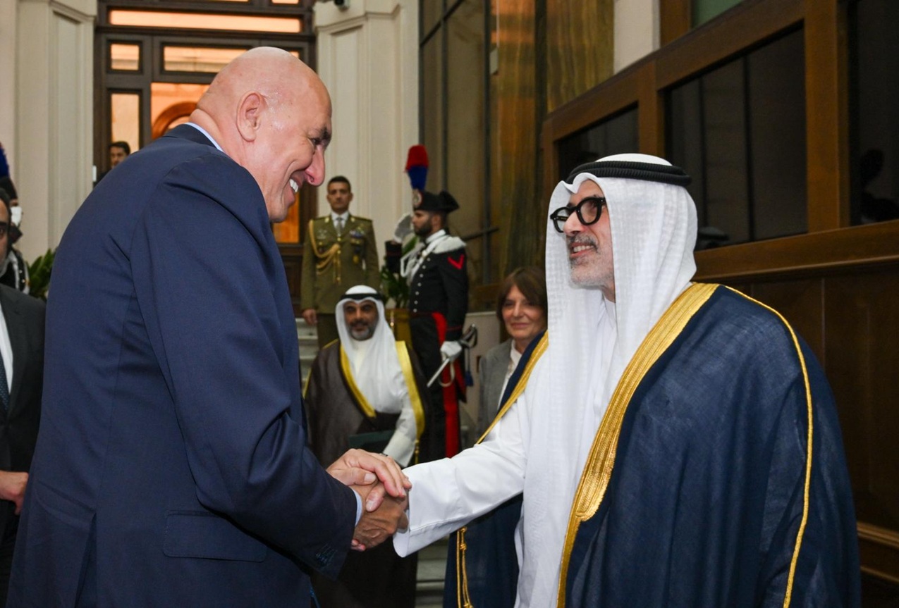 Il Ministro Crosetto incontra il Ministro degli Affari Esteri dello Stato del Kuwait, Sheikh Jarrah Jaber Al-Ahmad Al-Sabah