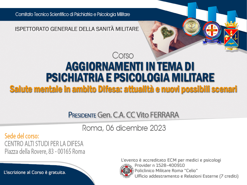 Convegno Psichiatria e Psicologia Militare