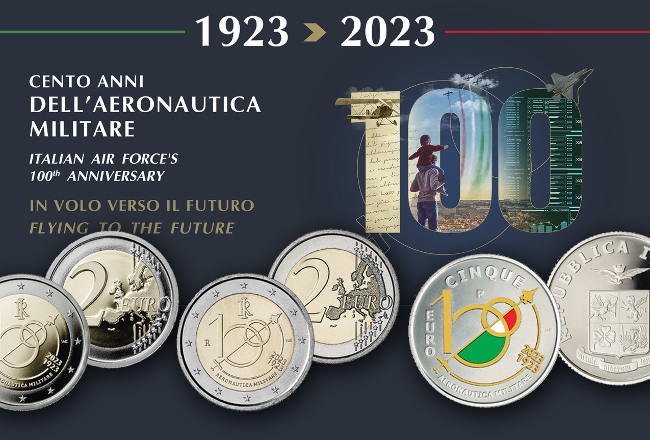 Centenario Aeronautica Militare: coniate due monete celebrative Centenario Aeronautica Militare: coniate due monete celebrative