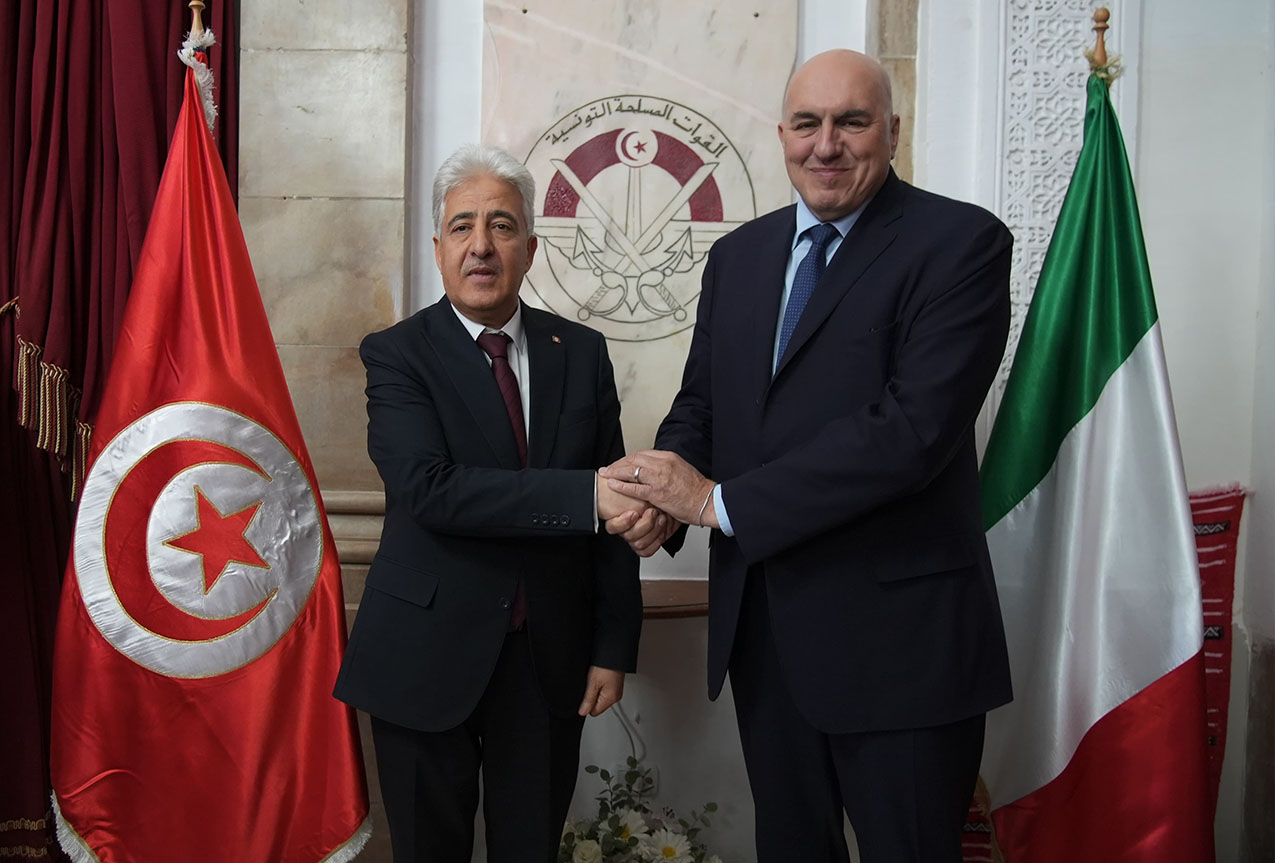 Il Ministro Crosetto a Tunisi con il suo omologo Imed Memmich
