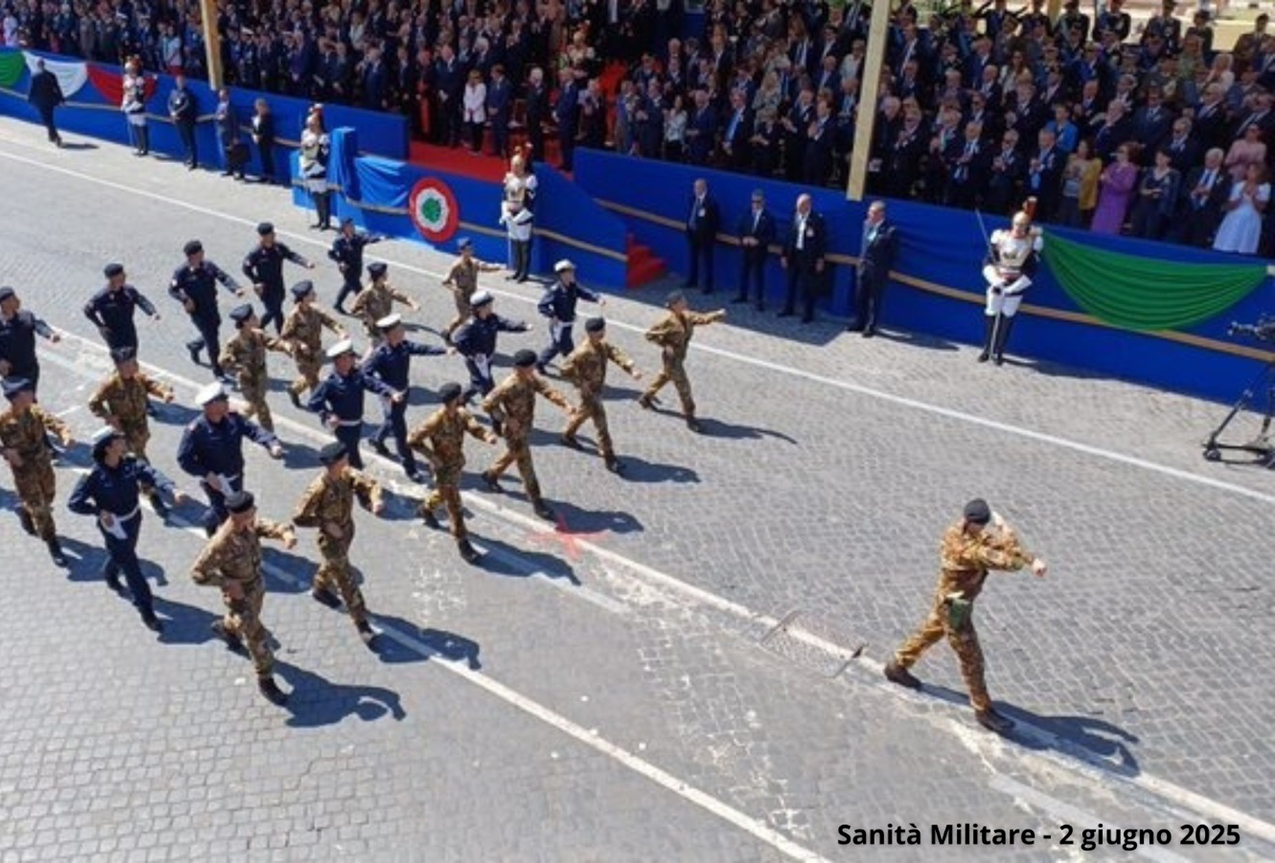 La Sanità Militare Interforze alla parata del 2 giugno 2025
La Sanità Militare Interforze alla parata del 2 giugno 2025