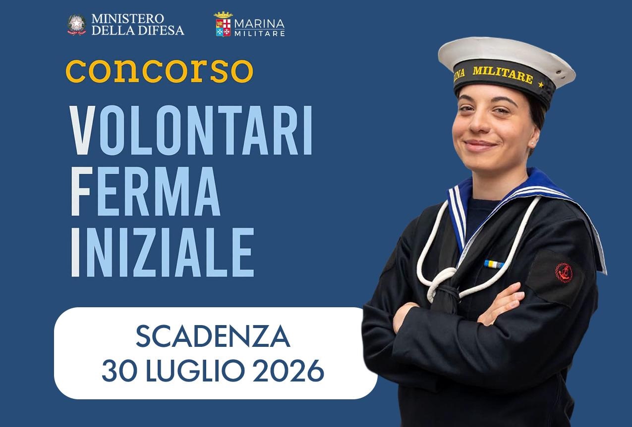 Concorso per Volontari in ferma iniziale (VFI) nella Marina Militare