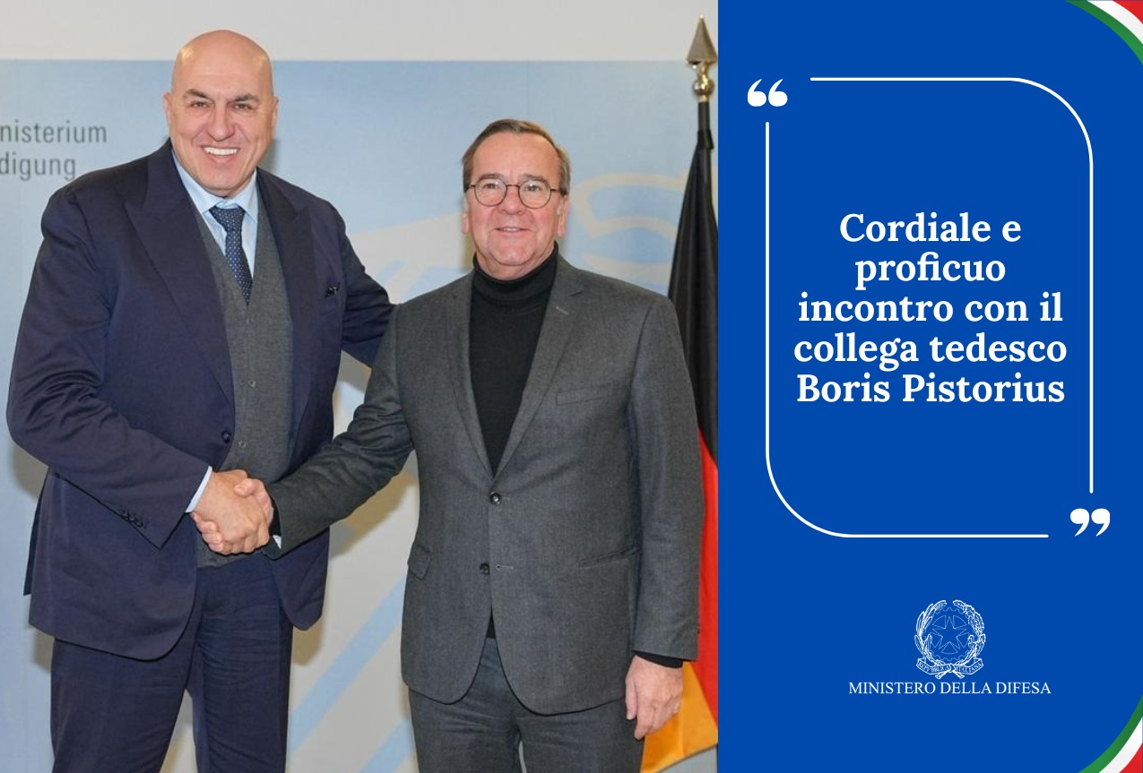Il Ministro Crosetto incontra il collega tedesco Pistorius