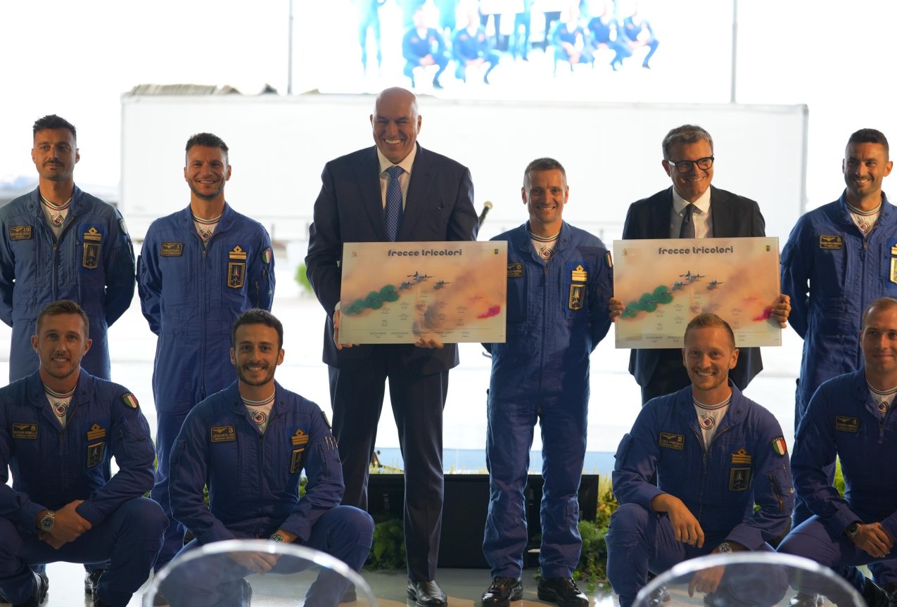 Cerimonia di rientro della Pattuglia Acrobatica Nazionale in Italia