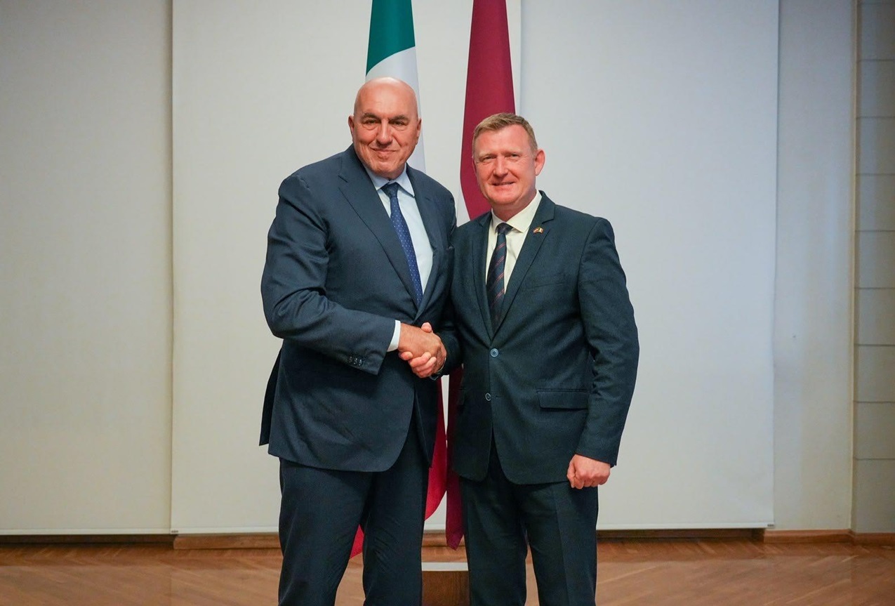 Il Ministro Crosetto incontra il suo omologo lettone Raivis Melnis