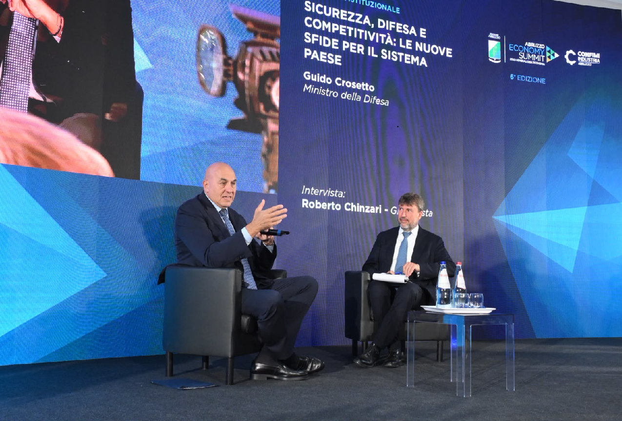 Minister Crosetto at the Abruzzo Economy Summit 2026