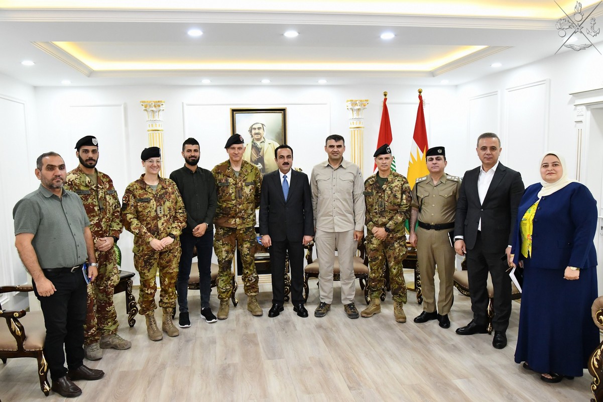 Il Comandante contingente italiano in Kurdistan incontra il Governatore di Erbil