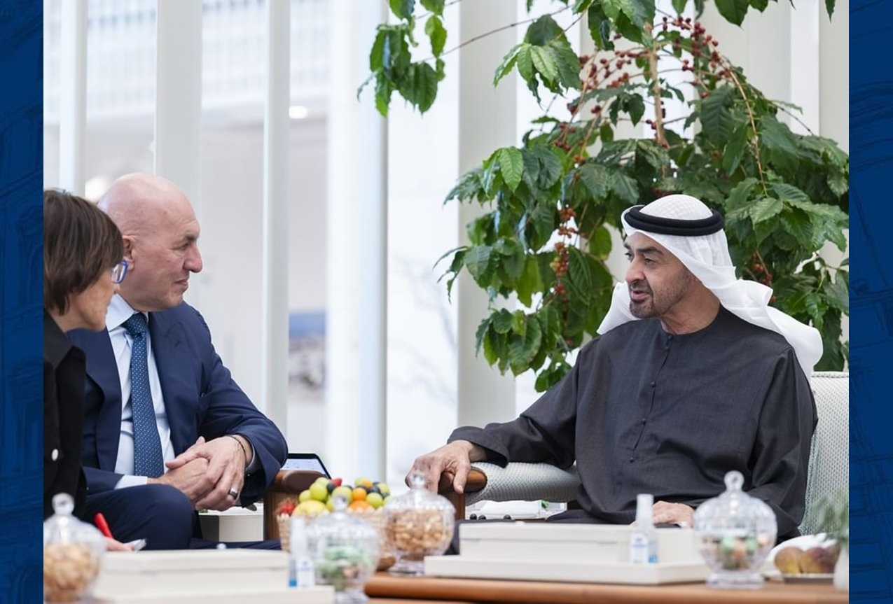 Il Ministro Crosetto incontra il Presidente degli Emirati Arabi Uniti, Sua Altezza Sheikh Mohamed bin Zayed Al Nahyan