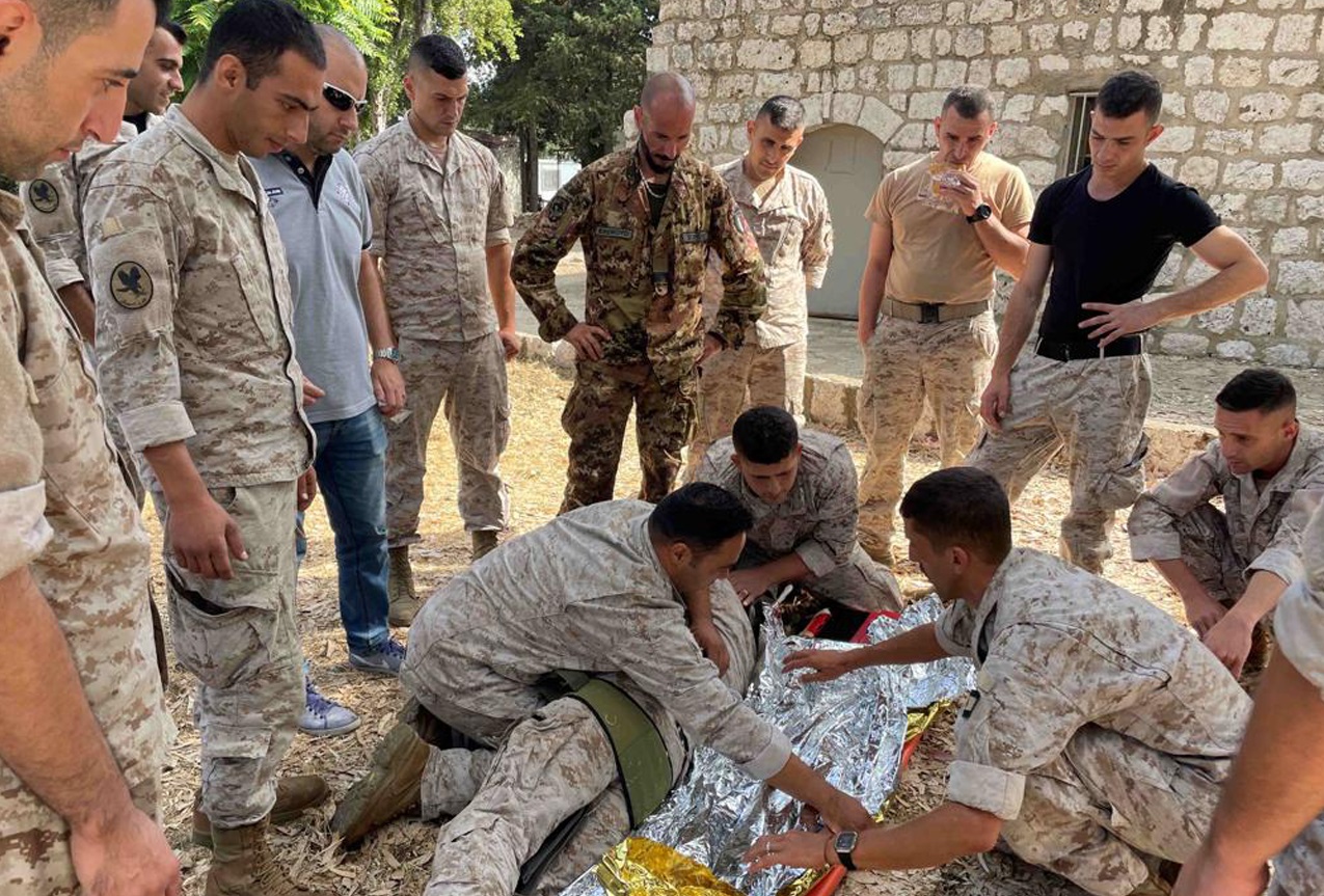 L'esercito italiano addestra personale delle forze di sicurezza libanesi