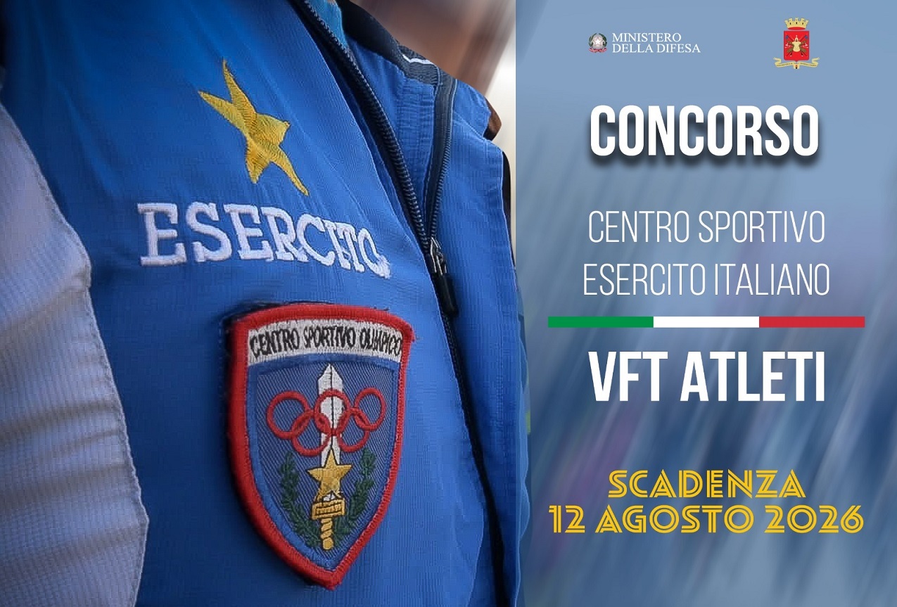 Concorso per l’accesso nei Centri sportivi dell’Esercito