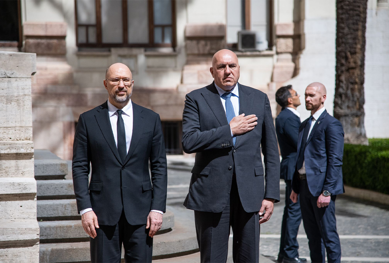 Il Ministro Crosetto incontra il Primo Ministro ucraino