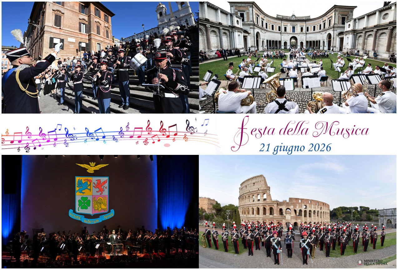 Festa della Musica 2026 la Difesa protagonista con Bande e Fanfare in tutta Italia
