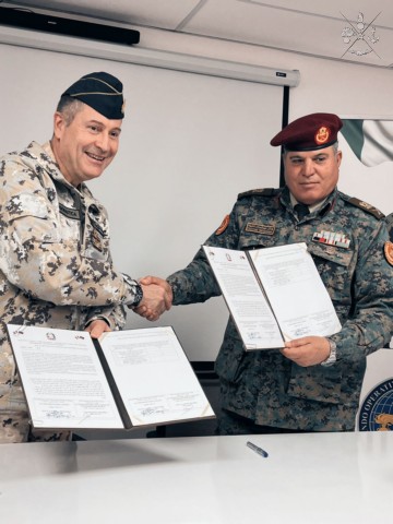 Fornitura di materiale al Genio Militare Libico
