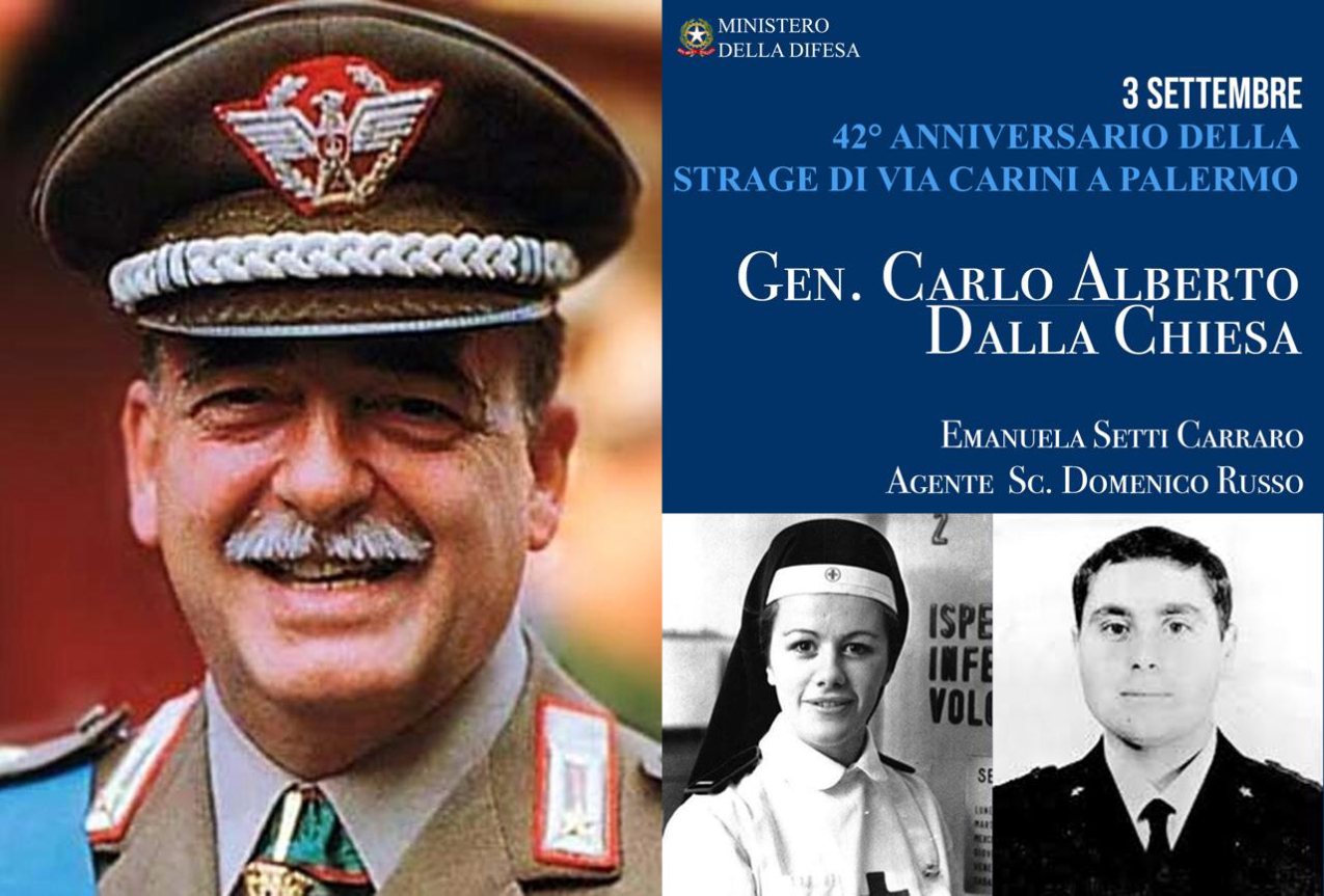 42° Anniversario della scomparsa del Generale Dalla Chiesa