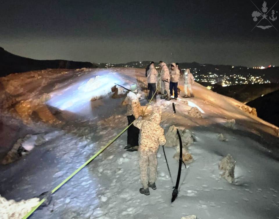 Libano: operazione di Search and Rescue in ambiente montano condotta dalle LAF