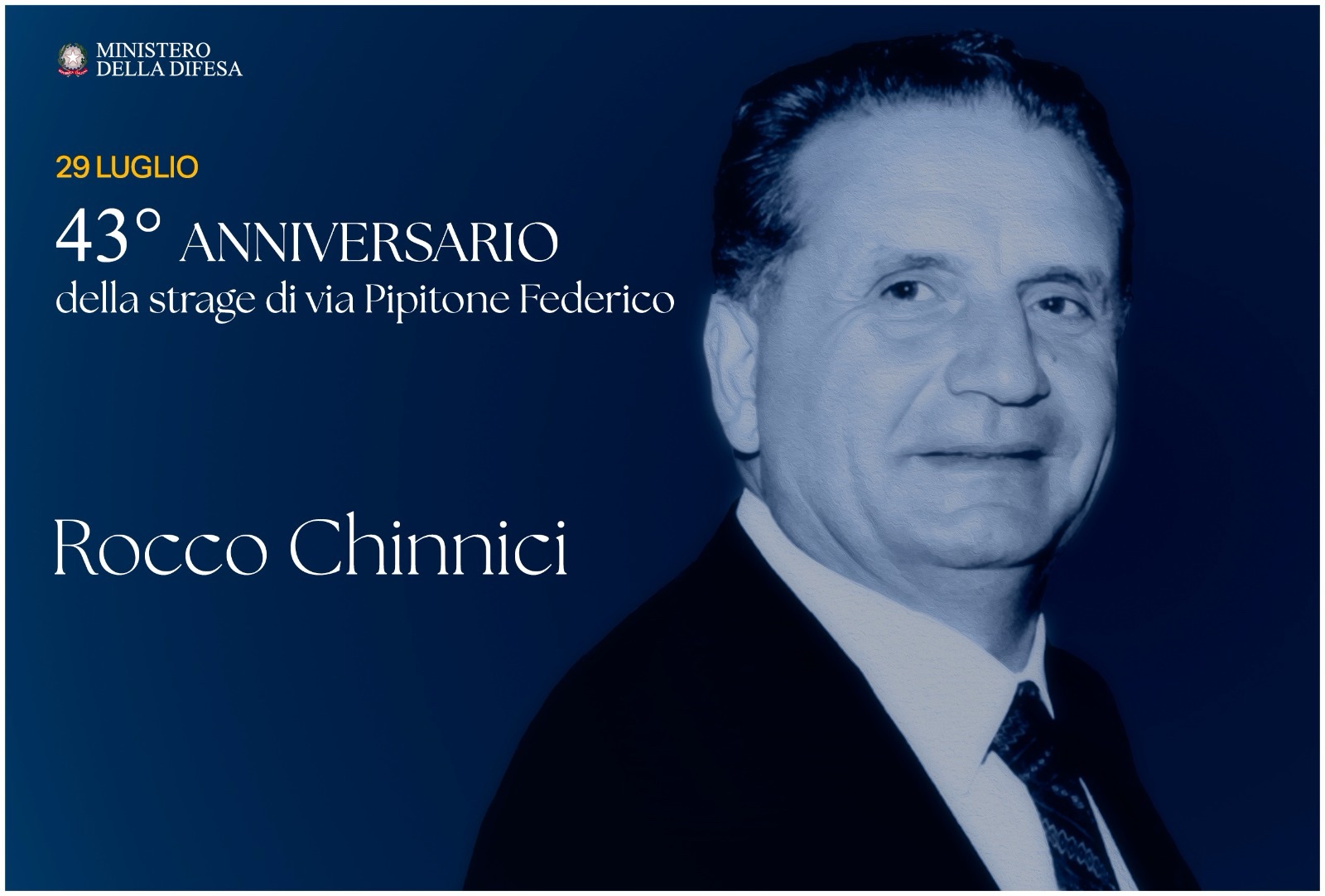 43 anni fa l'attentato a Rocco Chinnici