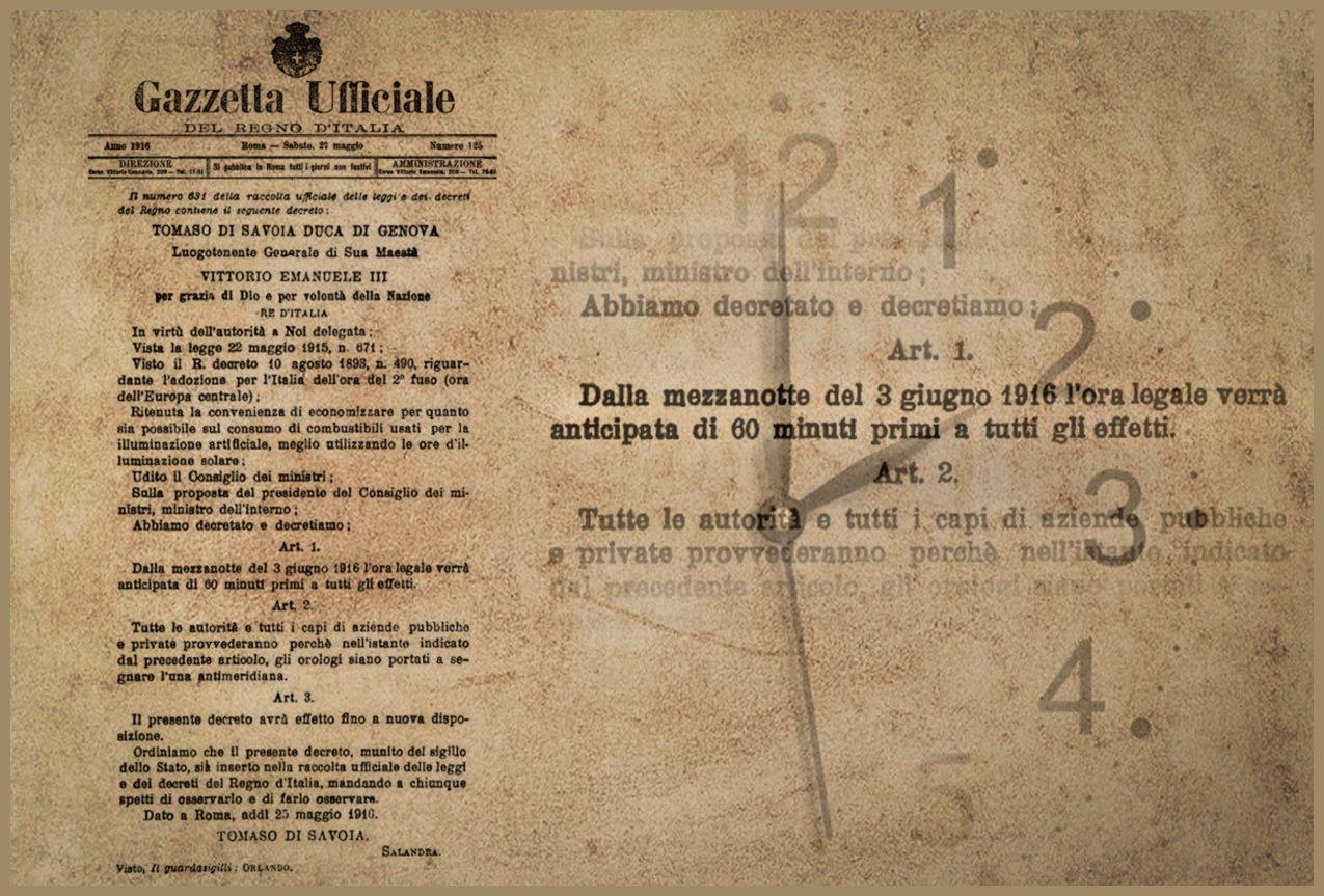 L’ora legale: dalla Grande Guerra alla nostra quotidianità