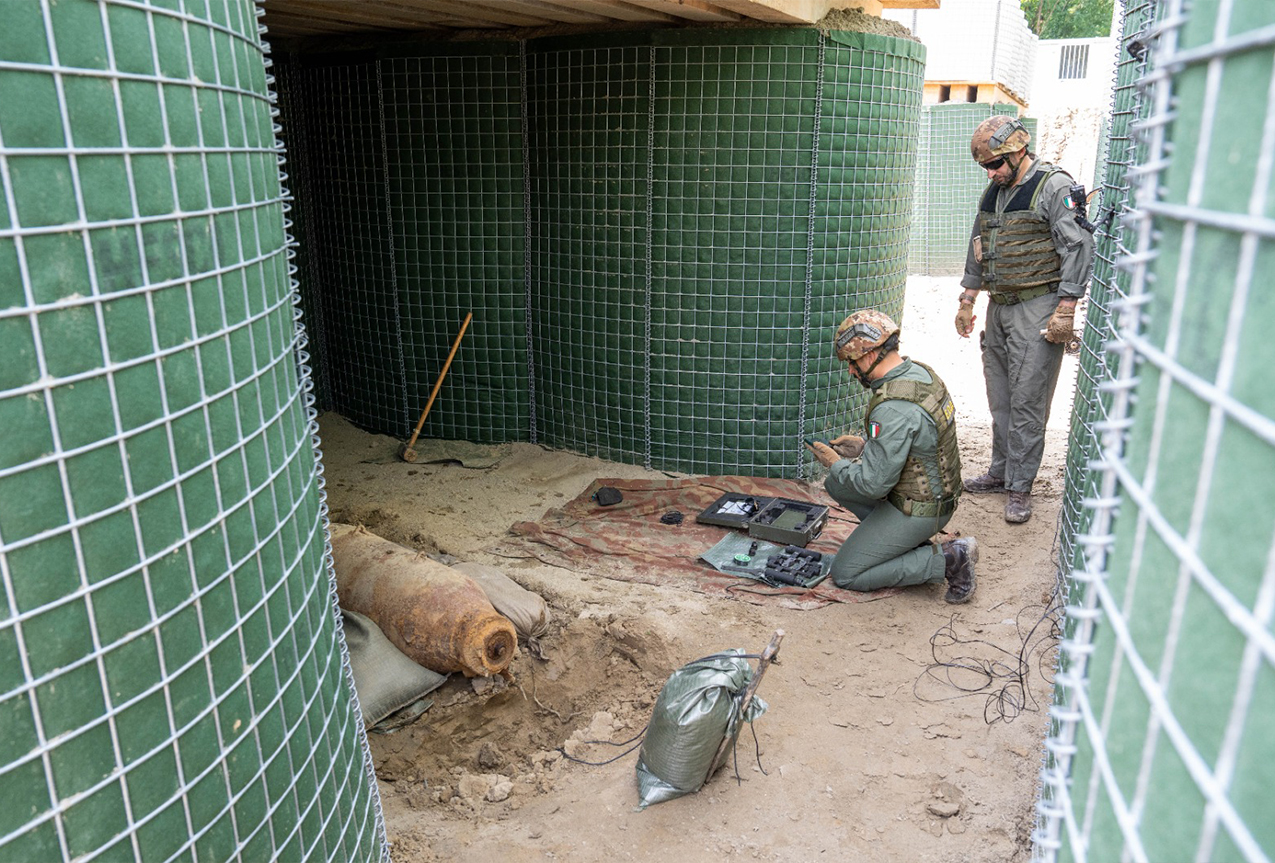 Bomb Disposal Experts in Action in Parma Bomb Disposal Experts in Action in Parma