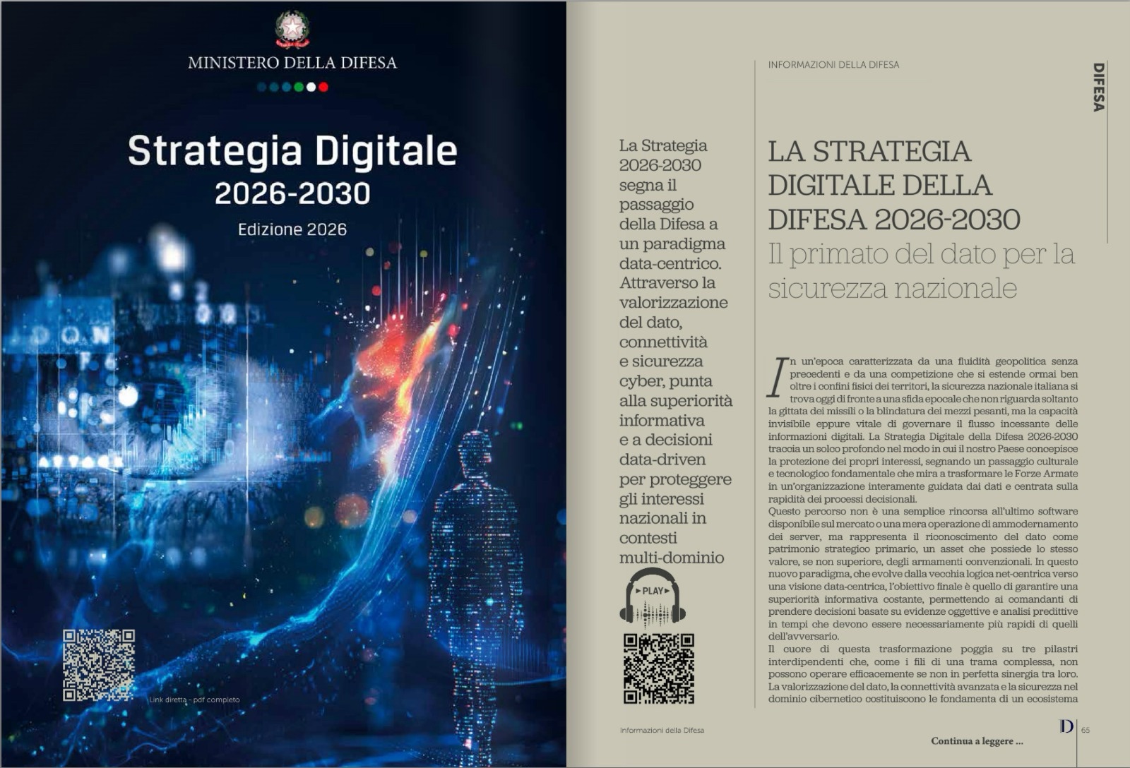 Informazioni Difesa: la Strategia Digitale della Difesa 2026-2030