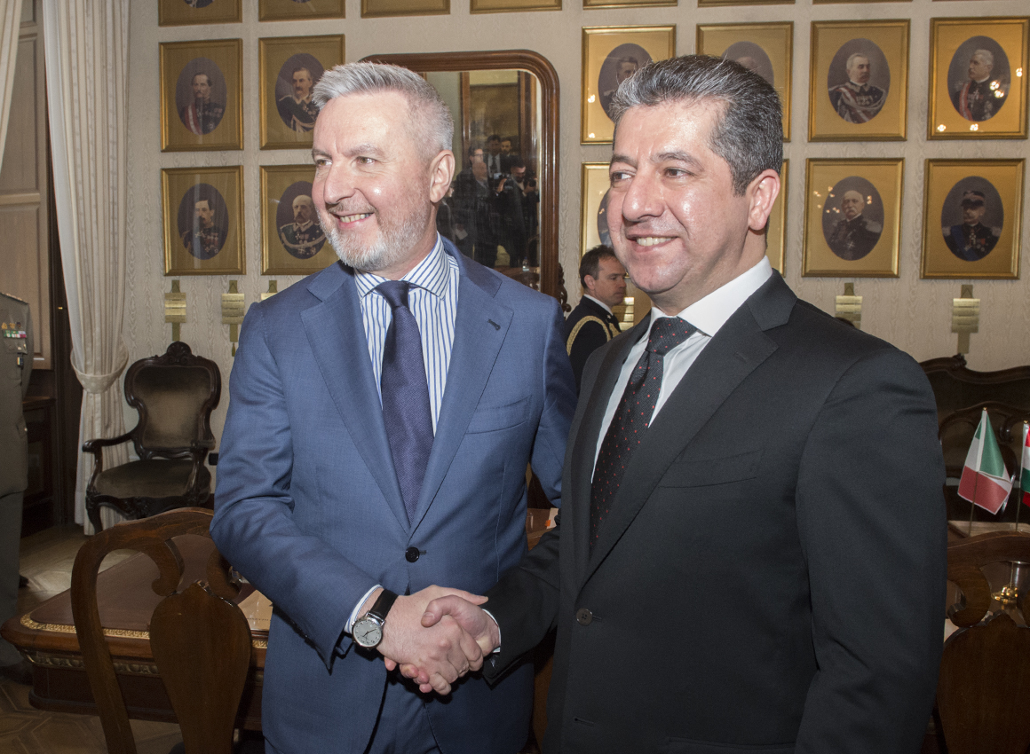 Il Ministro Guerini incontra il Primo Ministro del Governo Regionale del Kurdistan Il Ministro Guerini incontra il Primo Ministro del Governo Regionale del Kurdistan