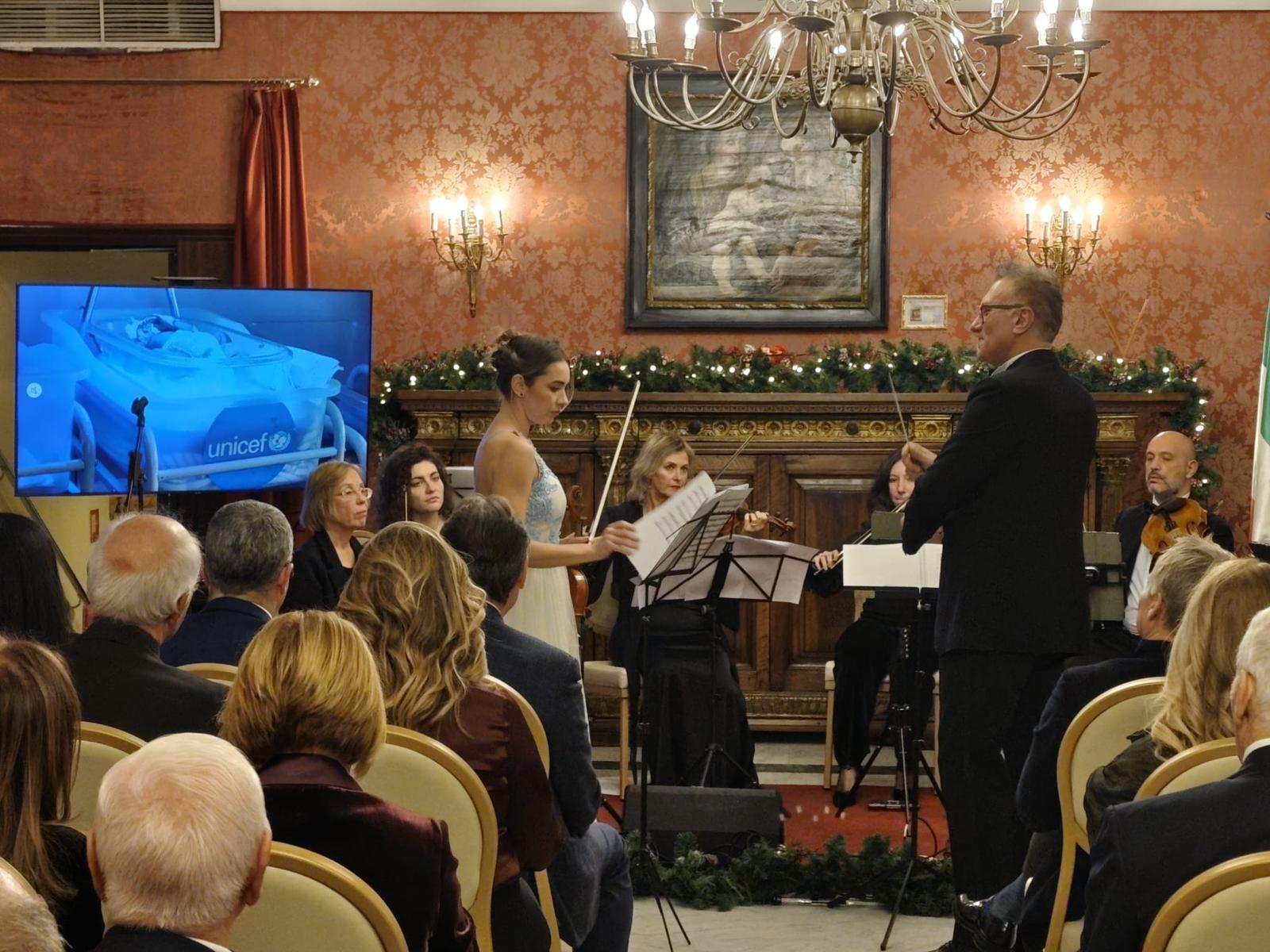 Al Circolo Ufficiali delle Forze Armate d’Italia concerto di beneficenza a sostegno dell’UNICEF