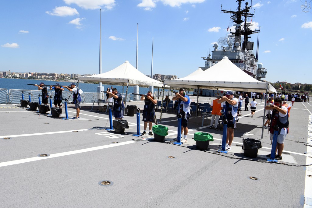 XXIX edizione del Campionato interforze di tiro a volo a bordo di nave Garibaldi